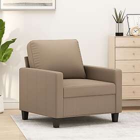 vidaXL Fåtölj Cappuccino 60 cm konstläder 359131