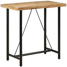 vidaXL Barbord 110x55x107 cm massivt mangoträ og järn 356381