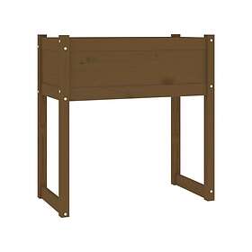 vidaXL Odlingslåda honungsbrun 78x40x81 cm massiv furu 822135
