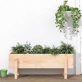 vidaXL Odlingslåda på ben 101x30x38 cm massiv furu 825184