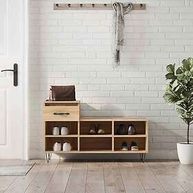 vidaXL Skohylla sonoma-ek 102x36x60 cm konstruerat trä 831367