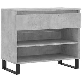 vidaXL Skoskåp betonggrå 70x36x60 cm konstruerat trä 831448