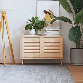 vidaXL Skåpluckor lamelldesign 2 st 39.5x39.4 cm massiv furu