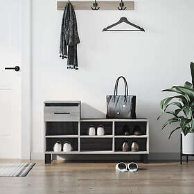 vidaXL Skoskåp grå sonoma 102x36x60 cm konstruerat trä 831378