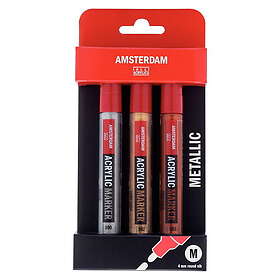 Amsterdam akrylmarker set Metallic 3 x 4 mm