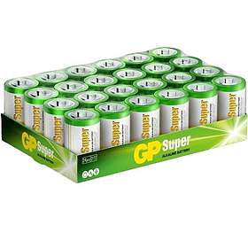 GP Batteries Super Alkaline D/LR20 batteri, 24-pk