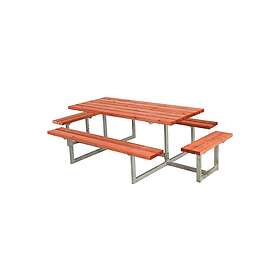 Plus PLUS Basic Bänkset med 2 Påbyggnader 260 cm Grundmålad Teak 185813-17