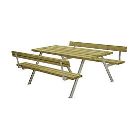 Plus PLUS Alpha Bänkset med 2 Ryggstøtte 177 cm Tryckimpregnerat 187612-1