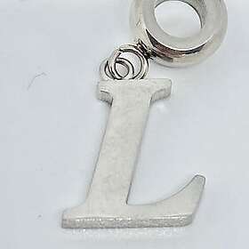 L Bokstavs berlock i stål Design Bud To Rose