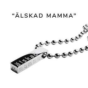 C Stockholm Halsband med Älskad Mamma stål