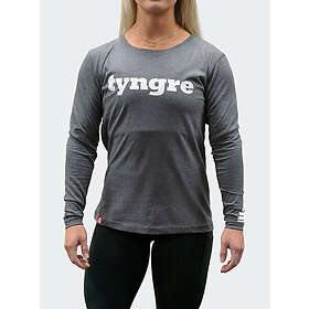 Tyngre T-shirt Long Sleeve Womens Dark Grey Melange