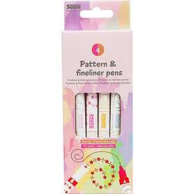Mönsterpenna 4p Sense