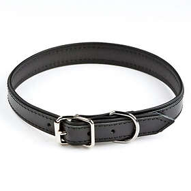 Feel Leather Lather Vadderat Läderhalsband Svart (1.5 x 40 cm)