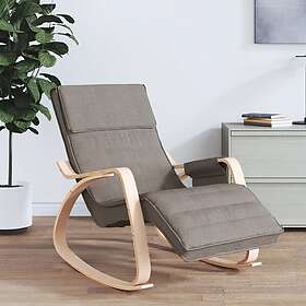 vidaXL Gungstol taupe tyg 351079