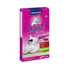 Vitakraft Cat Liquid-Snack Beef & Inulin 6-pack