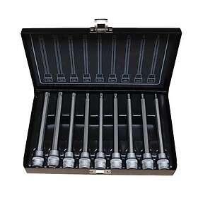 Bato Bitshylssats Lång 3/8" Torx T10-T50 9-delar