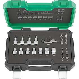 Fortis Hylssats 1/4" & 1/2" Torx TX, E 27-Delar