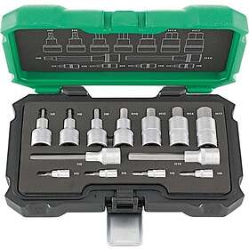 Fortis Hylssats 1/4" & 1/2" Insex 13-Delar 3-17mm
