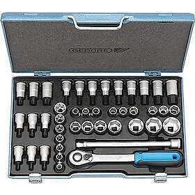 Gedore Hylsnyckelsats 1/2" Nr. Itx19Inu-20 42-Delar