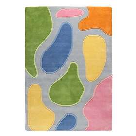 InHouse Group Teppe Amoboes, Blå, B200 L290