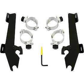 Memphis Shades Suzuki Trigger-lock Batwing Meb1990 Fitting Kit Silver
