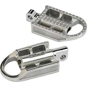 Biltwell Footpegs Mushman Raw Silver
