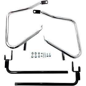 Drag Specialties Harley Davidson Flt 14-17 Side Bag Holder Silver