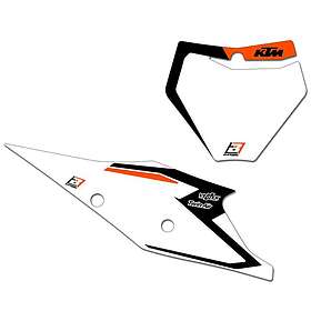 Blackbird Racing Ktm 19 Number Holder Sticker Vit