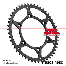 JT Sprockets 520 Sc r808.49sc Steel Rear Sprocket Svart 49t