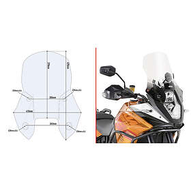 Givi D7703st Ktm 1050/1090/1190 Adventure&1190 Adventure R Windshield Durchsicht