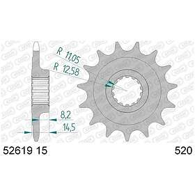 Afam 52619 Front Sprocket Silver 15t