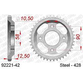 Afam 92221 Rear Sprocket Silver 42t