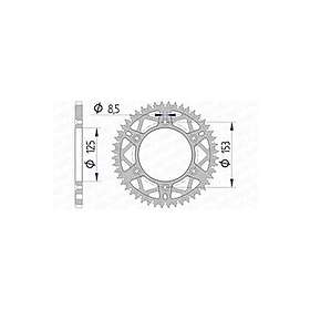 Afam 11212 Rear Sprocket Silver 48t