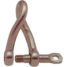 Goldenship Long Twist Shackle 15 Units Silver 6 mm