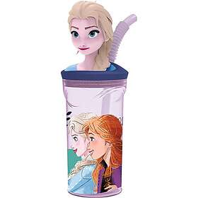 Disney Frozen 2 Vattenflaska 3D Figur Tumbler 360ml