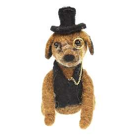 Meander Ullig hängkompis Hund med monokel