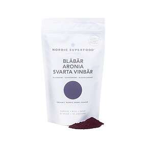 Nordic Superfood Blue Blåbär Aronia Svarta Vinbär Pulver 80g