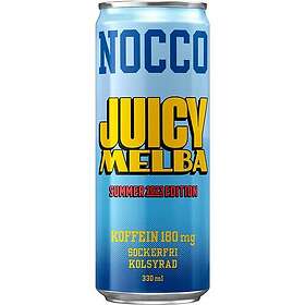 NOCCO Juicy Melba Kolsyrad Energi Dryck 33 Cl