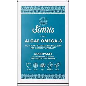 Simris Algae Omega 3 Startpaket Kapslar 120 St