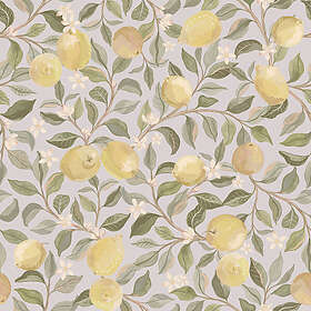 Tapet Luscious Lemons Light Blå