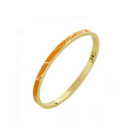 Bud to Rose Armband Enamel orange/gold