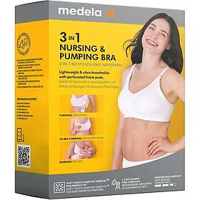 Medela Amnings Och Pumpnings Bh Svart Storlek Xl 3 i 1 St
