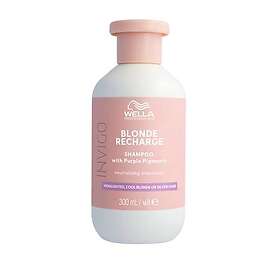 Wella Professionals Invigo Blonde Recharge Cool Shampoo Lila Schampoo För Hår Med Blonda Toner 300 Ml