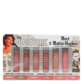 theBalm Meet Matte Hughes Mini Lip Kit Miss Nude York 6 x 1.2ml