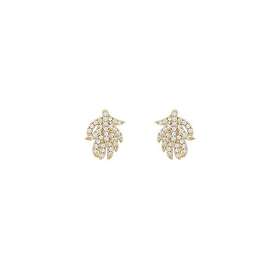 Snö Of Sweden North Earrings Gold/Clear 10 mm