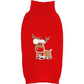 Dogman Hundkläder Jultröja ren (40cm Röd)
