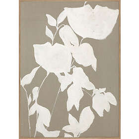 Malerifabrikken Linen Fortuna White Tavla Oak Frame 90x120cm