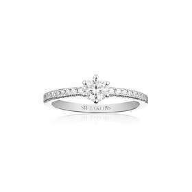 Sif Jakobs Uno Grande Sterling Silver Ring Med Zirconia SJ-R42282-CZ
