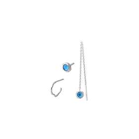 Pernille Corydon Blue Hour 3 Pieces Earring Box Sterling Silver Örhängen Med Kvarts C-118-S