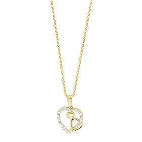 Nordahl Andersen Heart 8 Karat Guld Hänge Med Zirconia 283096CZ3